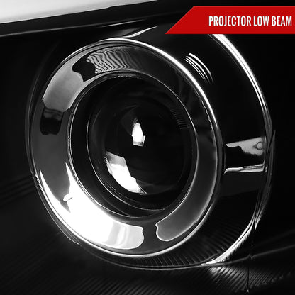 2008-2014 Subaru Impreza WRX / 2008-2011 Outback Sport LED Bar Projector Headlights (Matte Black Housing/Clear Lens)