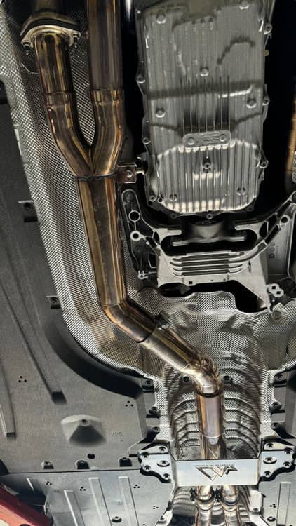 MAD BMW G87 M2 S58 Resonated Single Midpipe (Brace Included)