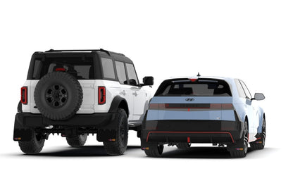 Rally Armor 21-25 Ford Bronco RR-ST Rock Rail-Steel Rear Bumper BCE Logo