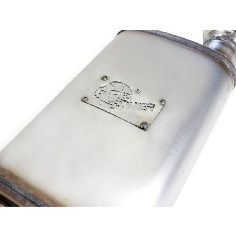 aFe MACHForce XP Exhaust 11-14 Ford Mustang GT V8-5.0L 3in. SS Axle-Back w/Polished Tips