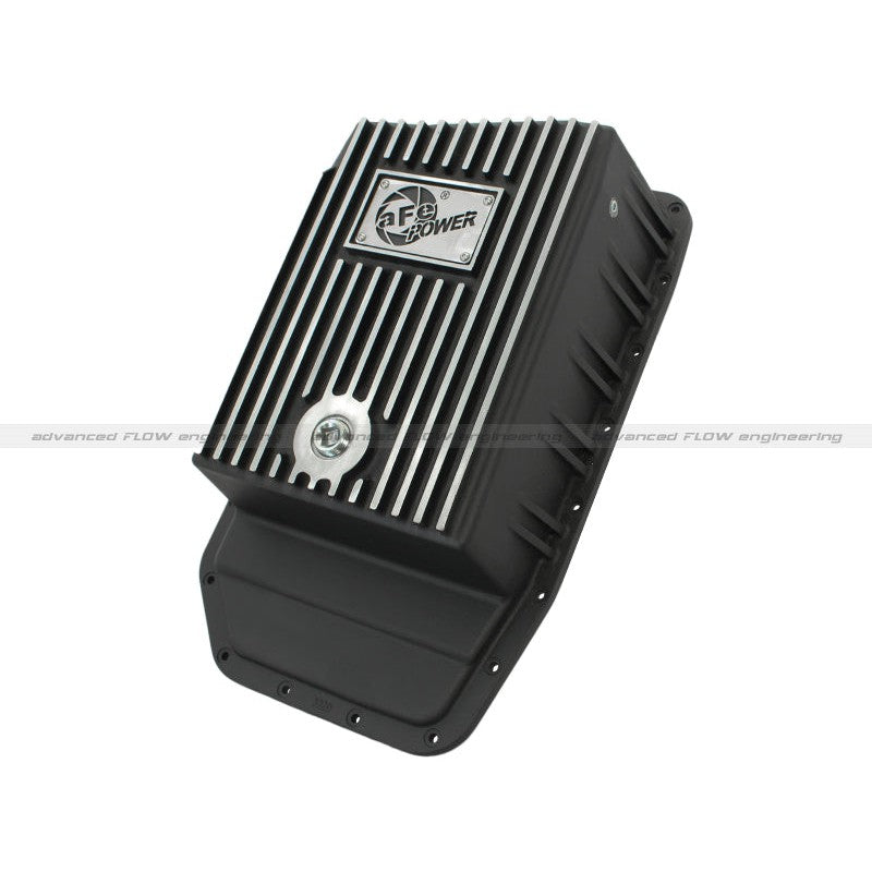 aFe Power Transmission Pan Black Machined 09-14 Ford 6R80 F-150 Trucks