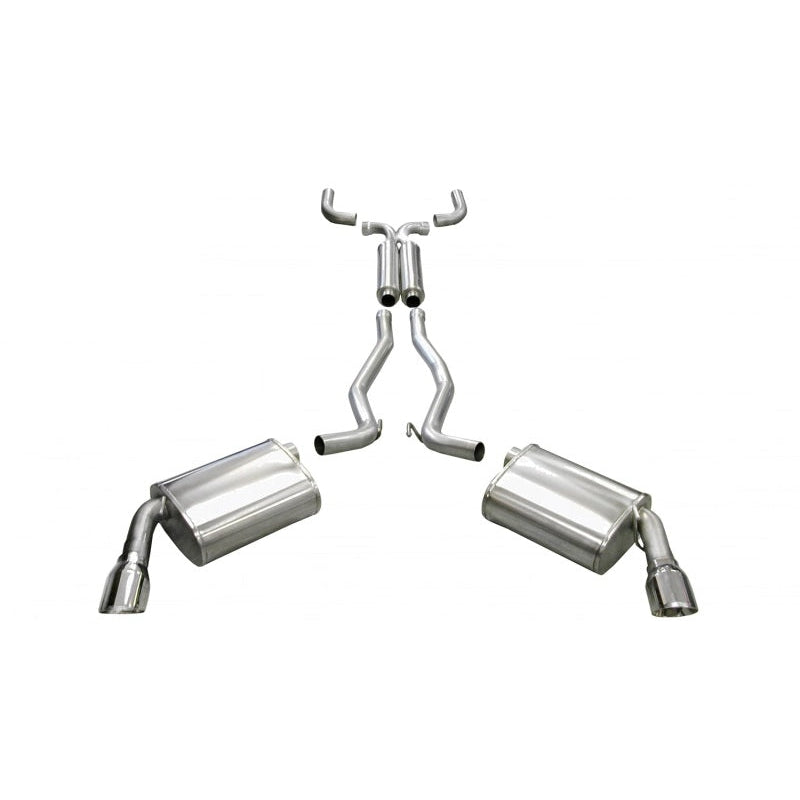 Corsa 10-14 Chevrolet Camaro Coupe SS 6.2L V8 Auto Polished Sport Cat-Back + XO Exhaust