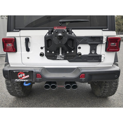 aFe Rebel Series 2.5in. 304 SS C/B Exhaust System 2018 Jeep Wrangler (JL) V6-3.6L - Black Tip