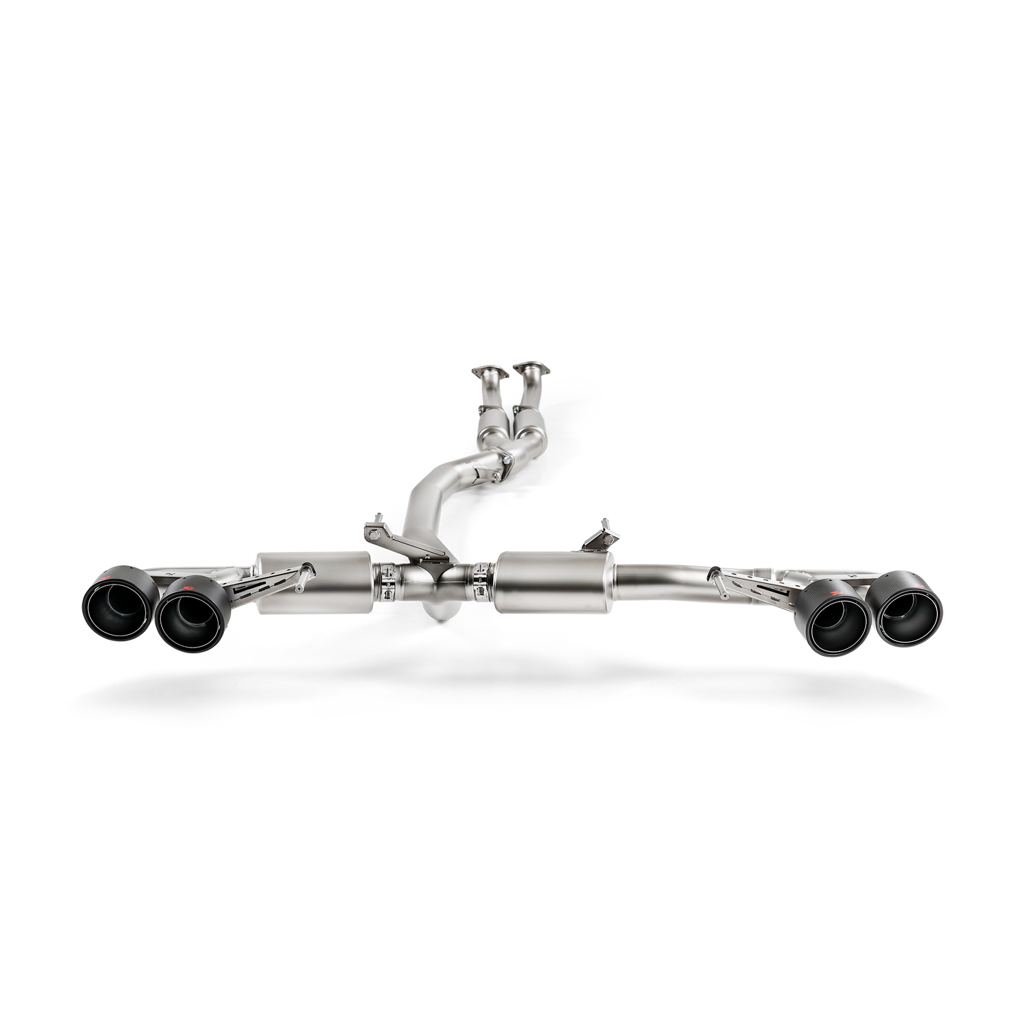 Akrapovič Slip-On Line Exhaust (Titanium) w/o Tips - 2008-2025 Nissan GT-R