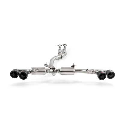 Akrapovič Slip-On Line Exhaust (Titanium) w/o Tips - 2008-2025 Nissan GT-R