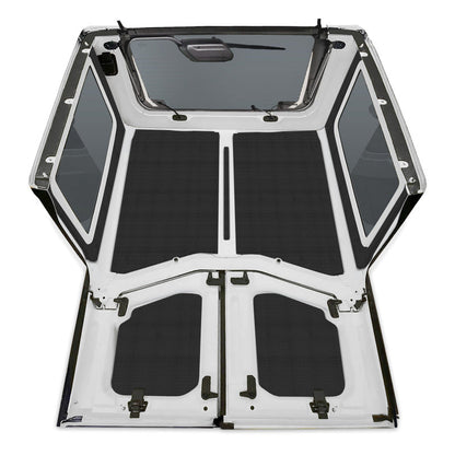 DEI 18-23 Jeep Wrangler JL 2-Door Boom Mat Complete Headliner Kit - 7 Piece - Black