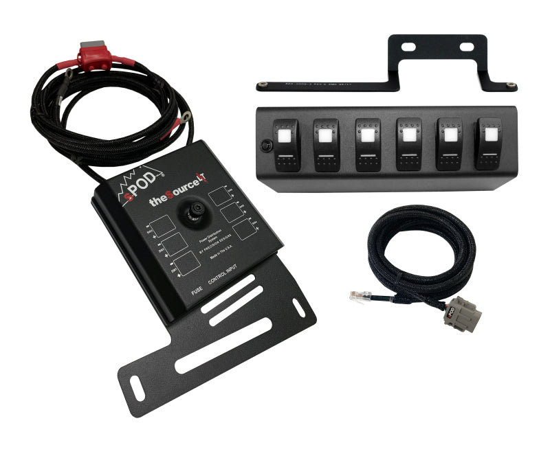 sPOD 09-18 Jeep Wrangler JK SourceLT w/Amber LED Switch Panel