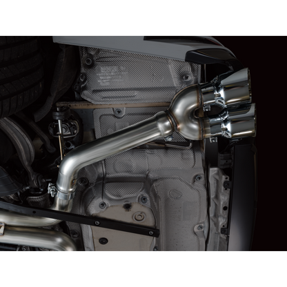 AWE Tuning 19-23 Audi C8 S6/S7 2.9T V6 AWD Track Edition Exhaust - Chrome Silver Tips