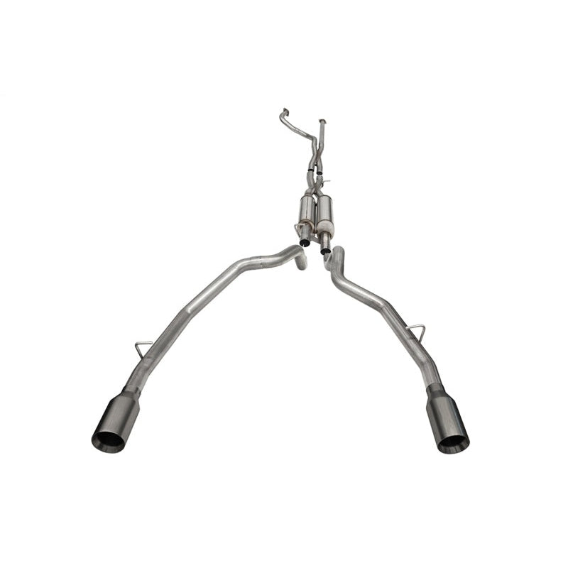Corsa 21-22 Dodge Ram TRX Crew Cab Xtreme Catback Exhaust Dual Rear Gunmetal Tip