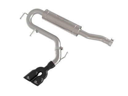 aFe Rebel Series 2-1/2in 304 Stainless Steel Cat-Back w/ Black Tip Ford Maverick 22-26 L4-2.5L FWD