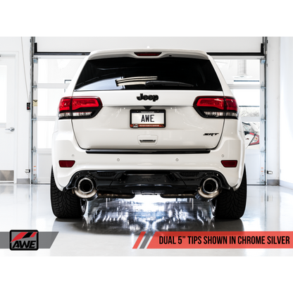 AWE Tuning 2020 Jeep Grand Cherokee SRT Track Edition Exhaust - Chrome Silver Tips