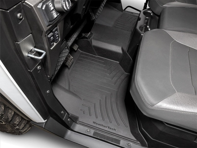 WeatherTech 24-26 Polaris Ranger Crew XD 1500 1st Row FloorLiner HP - Black