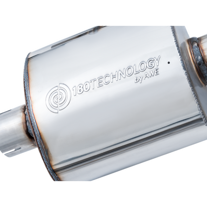 AWE Tuning Audi B9 A5 Touring Edition Exhaust Dual Outlet - Diamond Black Tips (Includes DP)