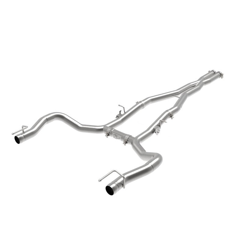 aFe MACH Force-Xp 3in 304 SS Cat-Back Exhaust 15-20 Dodge Charger Hellcat V8-6.2L/6.4L w/o Muffler