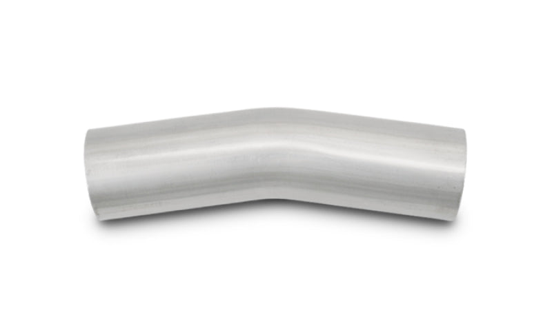 Vibrant 2.5in O.D. T304 SS 15 deg Mandrel Bend 5in x 5in leg lengths (3.5in Centerline Radius)