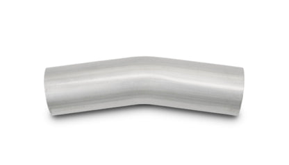 Vibrant 3.5in OD T304 SS 15 Deg Mandrel Bend 5in Leg Length (5.5in Centerline Radius)