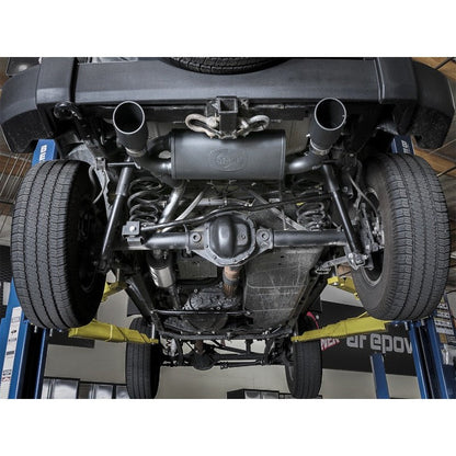 aFe Rebel Series 2.5in 409 SS Cat-Back Exhaust w/ Black Tips 2007+ Jeep Wrangler (JK) V6 3.6L/3.8L