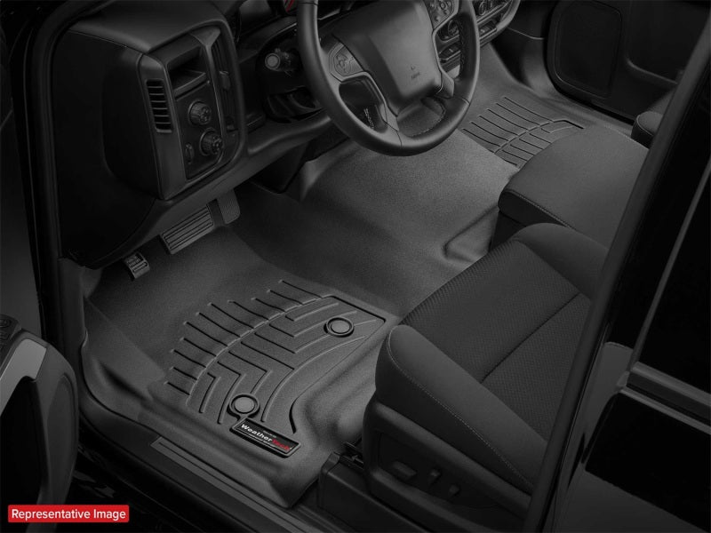 WeatherTech 04-10 BMW 5-Series (E60) Rear FloorLiner - Black
