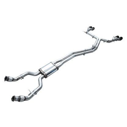 AWE Tuning 19-23 Audi C8 S6/S7 2.9T V6 AWD Track Edition Exhaust - Diamond Black Tips