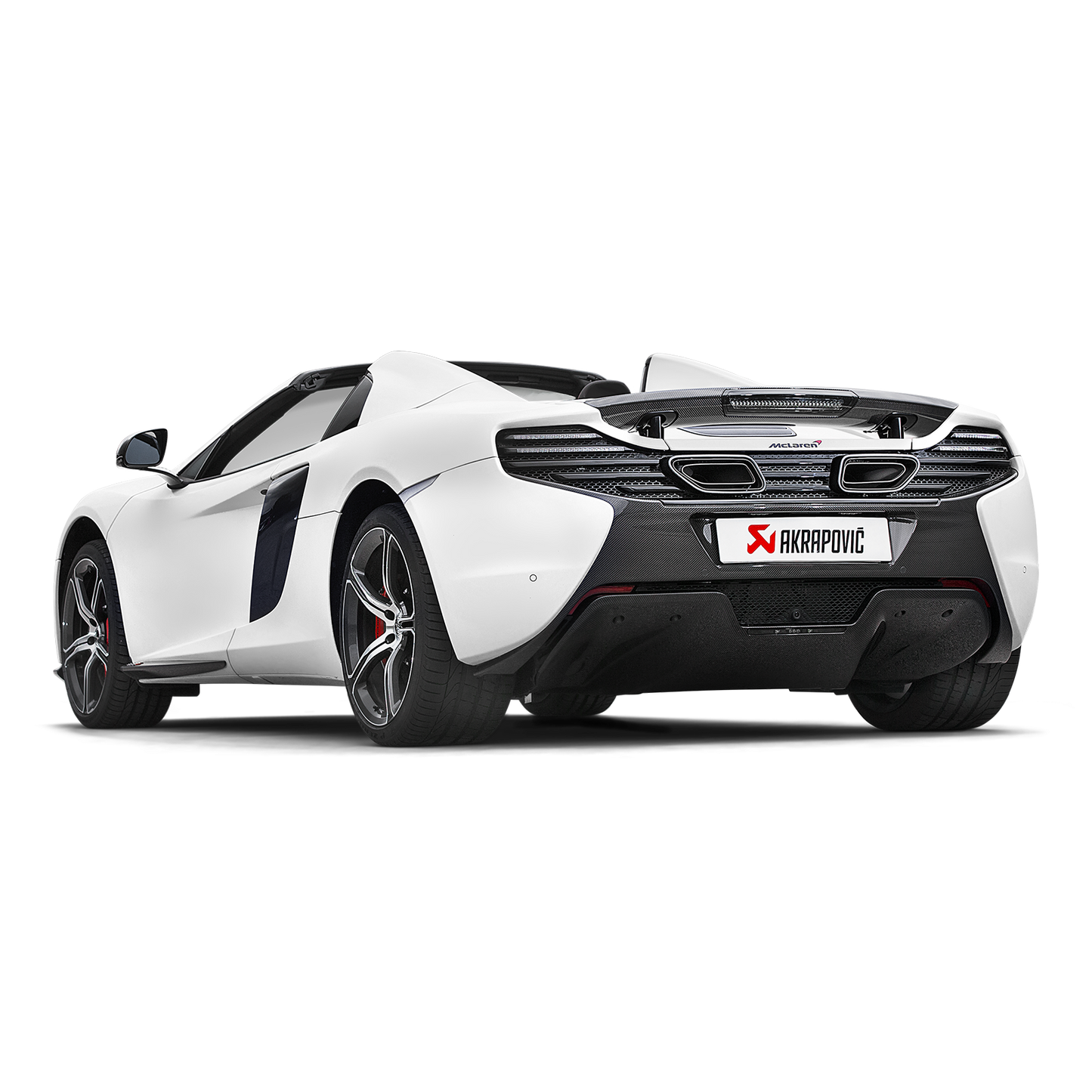 Akrapovič Slip-On Line Exhaust (Titanium) w/Carbon Tips - 2014-2019 McLaren 650S/650S Spider