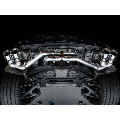 AWE Tuning 2020 Chevrolet Corvette (C8) Track Edition Exhaust - Quad Chrome Silver Tips