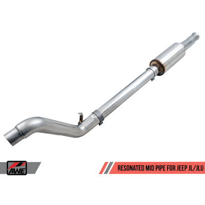 AWE Tuning 2018+ Jeep Wrangler JL/JLU 3.6L Resonated Mid Pipe