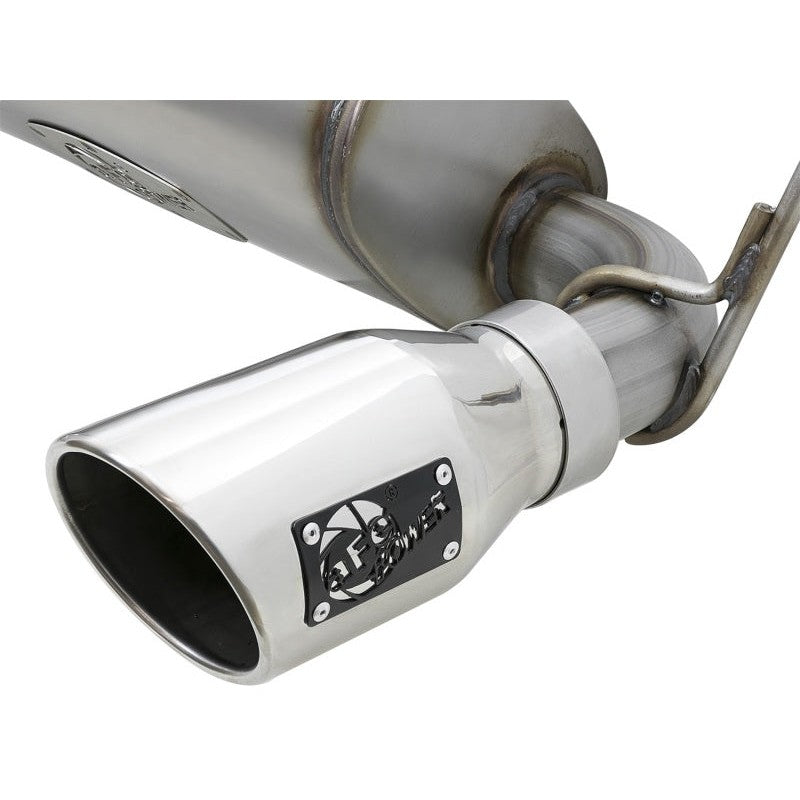 aFe Rebel Series 2.5in 409 SS Cat-Back Exhaust w/ Polished Tips 07+ Jeep Wrangler (JK) V6 3.6L/3.8L