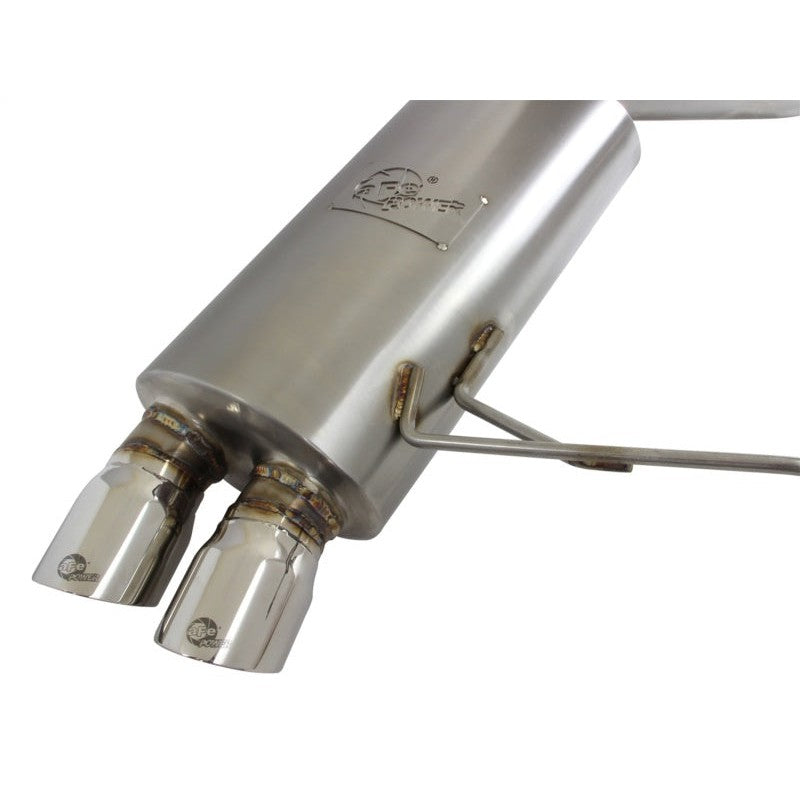aFe MACHForce Exhaust Cat-Back SS-304 w/ Polished Tips 07-13 BMW 328i (E92/93) L6 3.0L Non-Turbo