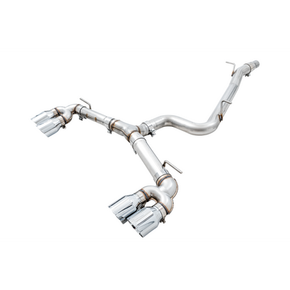AWE Tuning MK7.5 Golf R Track Edition Exhaust w/Chrome Silver Tips 102mm