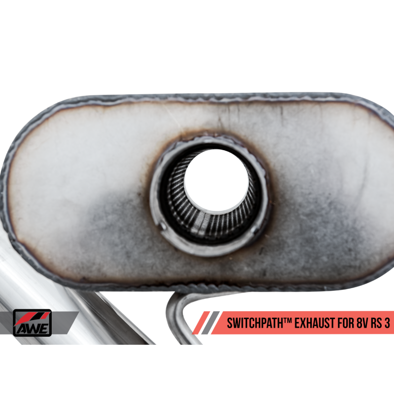 AWE Tuning SwitchPath Exhaust w/Diamond Black RS-Style Tips - 17-19 Audi RS3