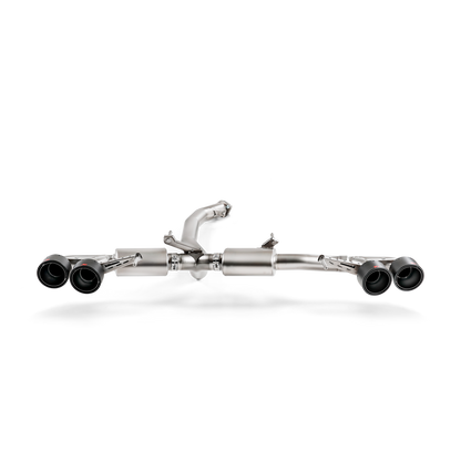 Akrapovič Slip-On Line Exhaust (Titanium) w/Carbon Tips - 2008-2025 Nissan GT-R