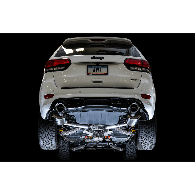 AWE Tuning 2020 Jeep Grand Cherokee SRT Track Edition Exhaust - Chrome Silver Tips