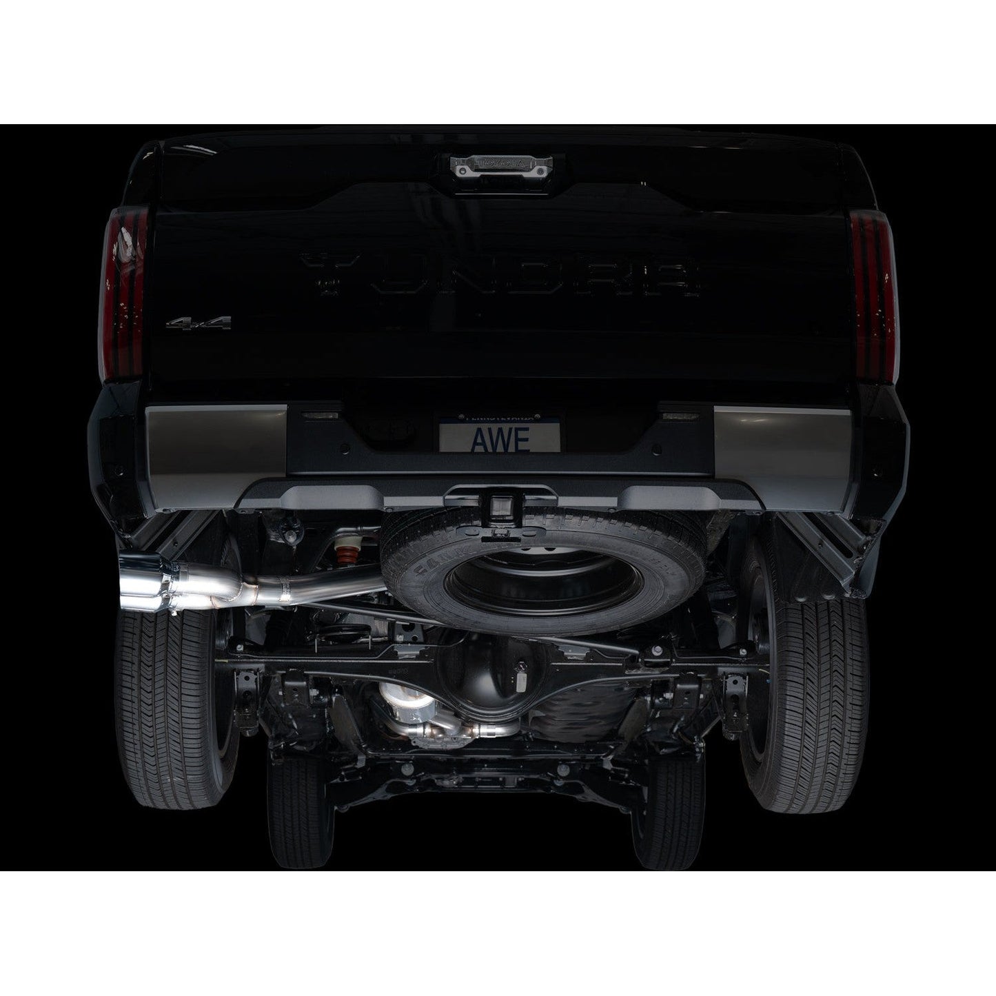 AWE Tuning 0FG Exhaust w/Dual Chrome Silver Tips for 2022+ 3rd Gen Toyota Tundra