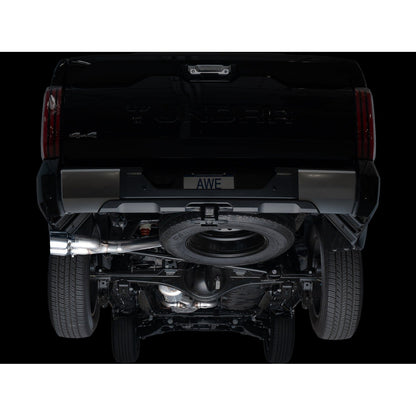 AWE Tuning 0FG Exhaust w/Dual Chrome Silver Tips for 2022+ 3rd Gen Toyota Tundra