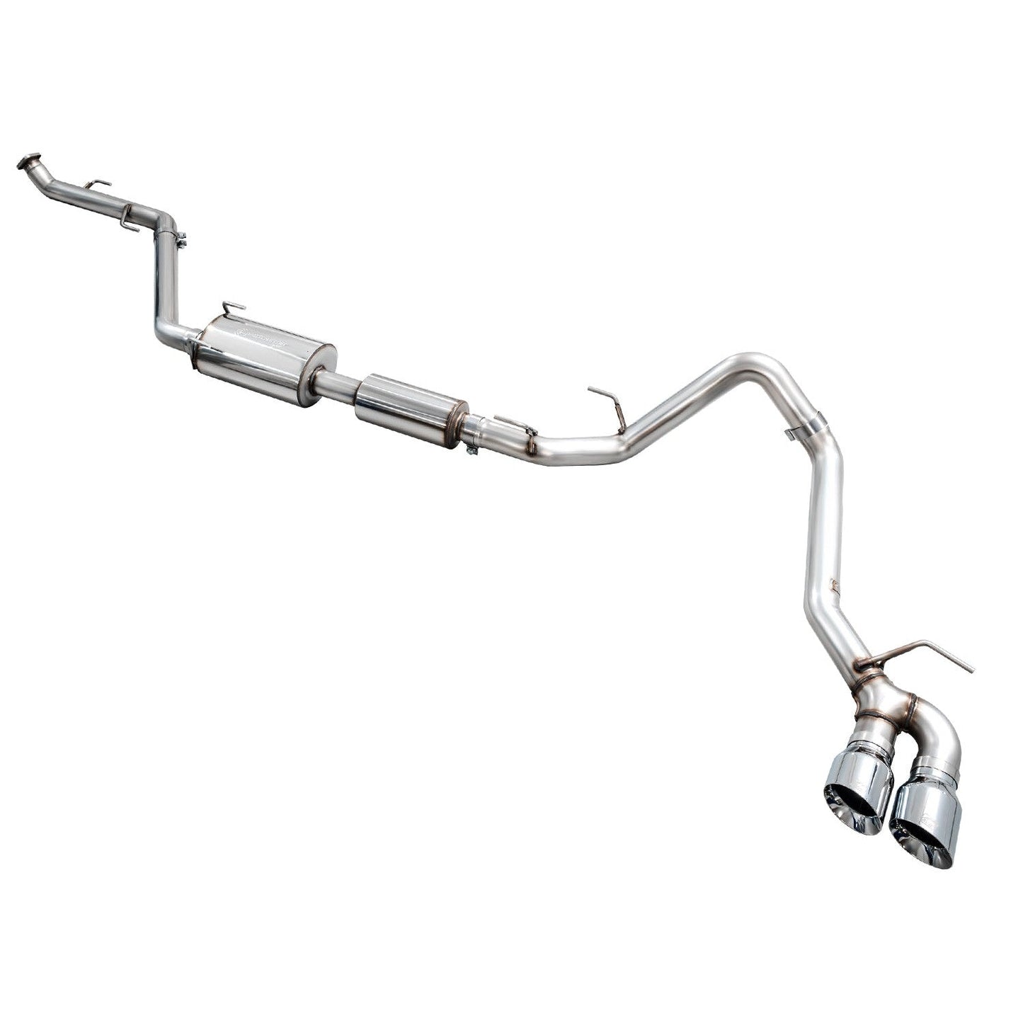 AWE Tuning 0FG Exhaust w/Dual Chrome Silver Tips for 2024+ 4th Gen Toyota Tacoma