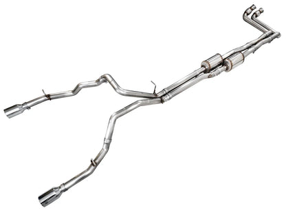 AWE Tuning 0FG Catback Touring Exhaust w/Chrome Silver Tips for 2025+ RAM 1500
