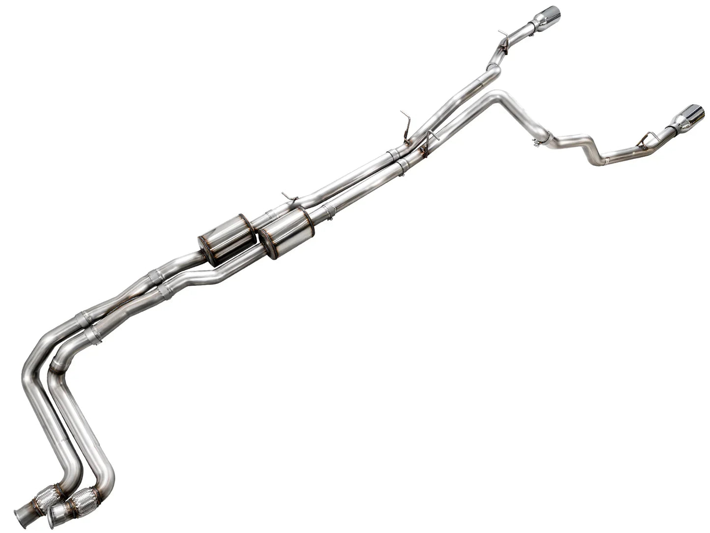 AWE Tuning 0FG Catback Touring Exhaust w/Chrome Silver Tips for 2025+ RAM 1500