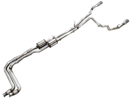AWE Tuning 0FG Catback Touring Exhaust w/Chrome Silver Tips for 2025+ RAM 1500
