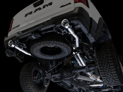 AWE Tuning 0FG Dual Rear Exit Catback Exhaust w/Chrome Silver Tips for 2025+ RAM 1500 RHO