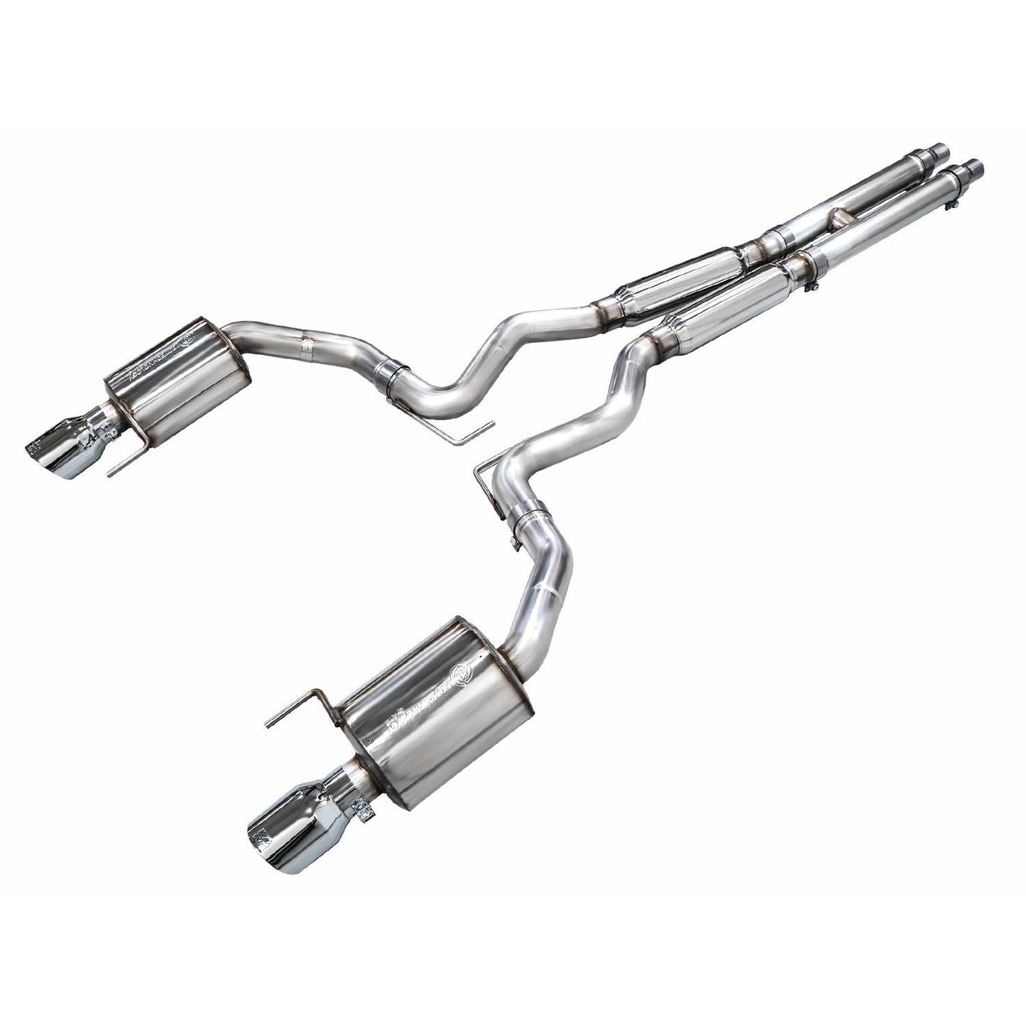 AWE Tuning Touring Catback Exhaust w/ Dual Chrome Silver Tips - 2024 Ford Mustang GT Fastback S650 RWD
