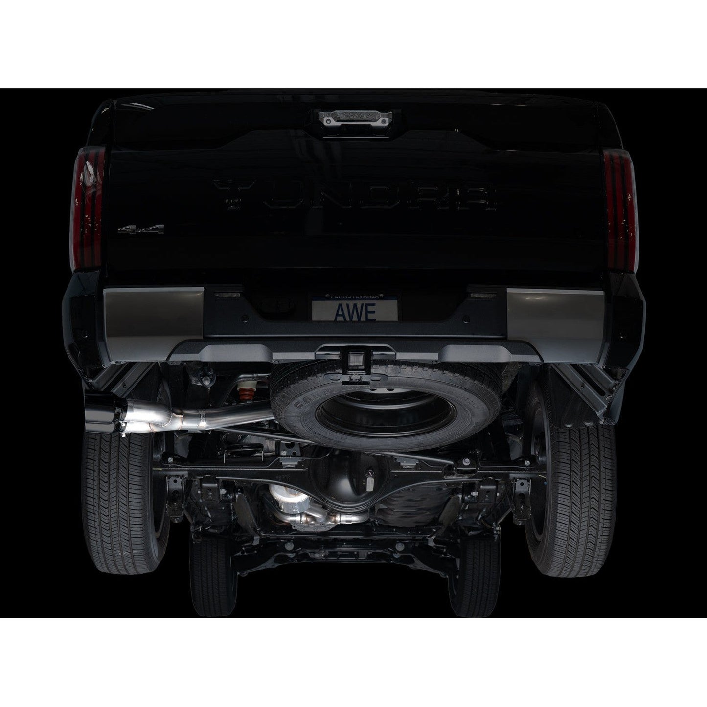 AWE Tuning 0FG Exhaust w/Dual Diamond Black Tips for 2022+ 3rd Gen Toyota Tundra
