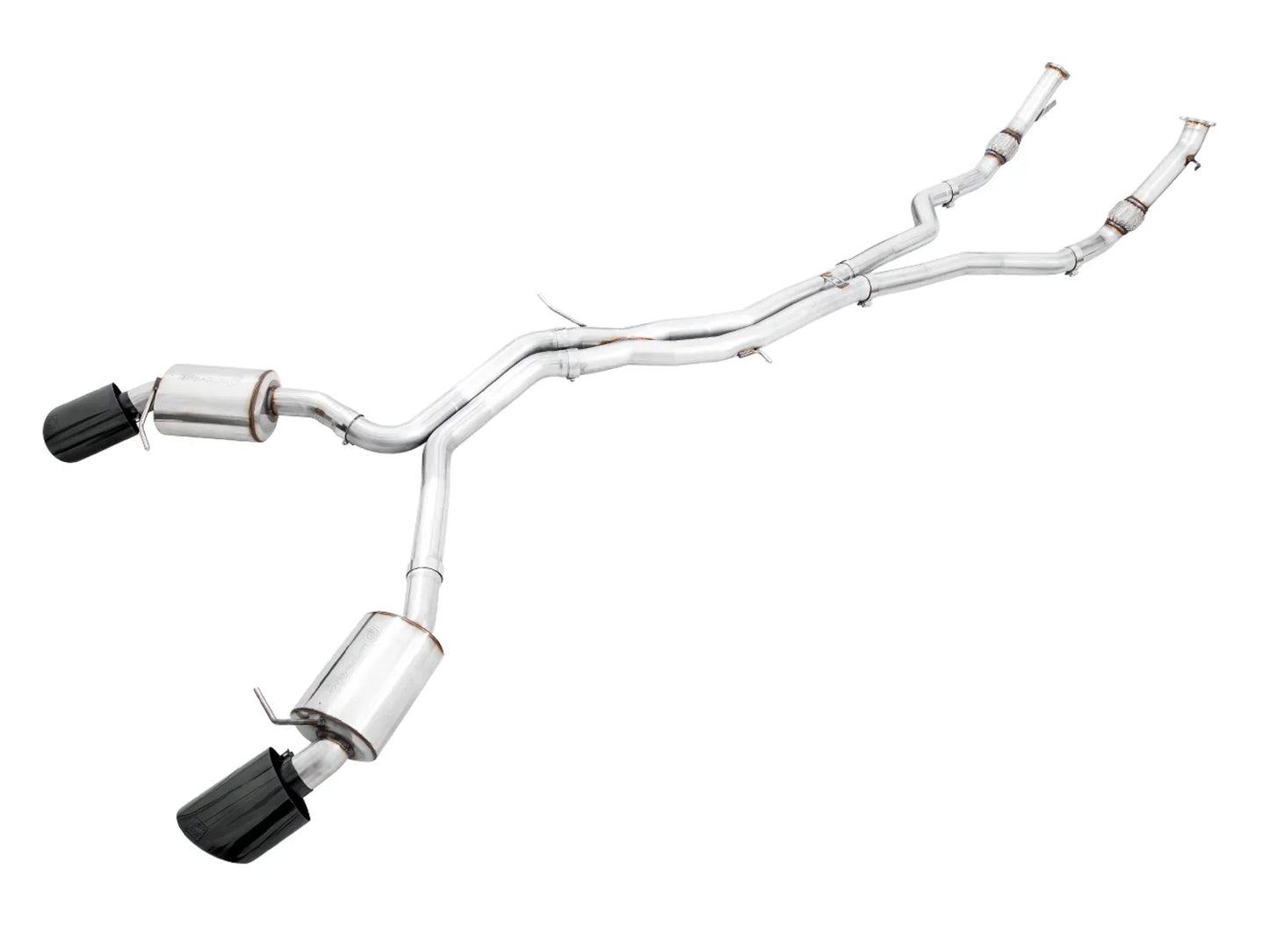 AWE Tuning Non-Resonated Touring Edition Exhaust w/RS-Style Diamond Black Tips for 2020+ Audi B9.5 RS5 Sportback