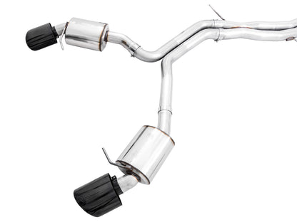 AWE Tuning Non-Resonated Touring Edition Exhaust w/RS-Style Diamond Black Tips for 2020+ Audi B9.5 RS5 Sportback
