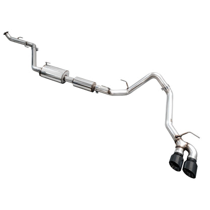 AWE Tuning 0FG Exhaust w/Dual Diamond Black Tips for 2024+ 4th Gen Toyota Tacoma