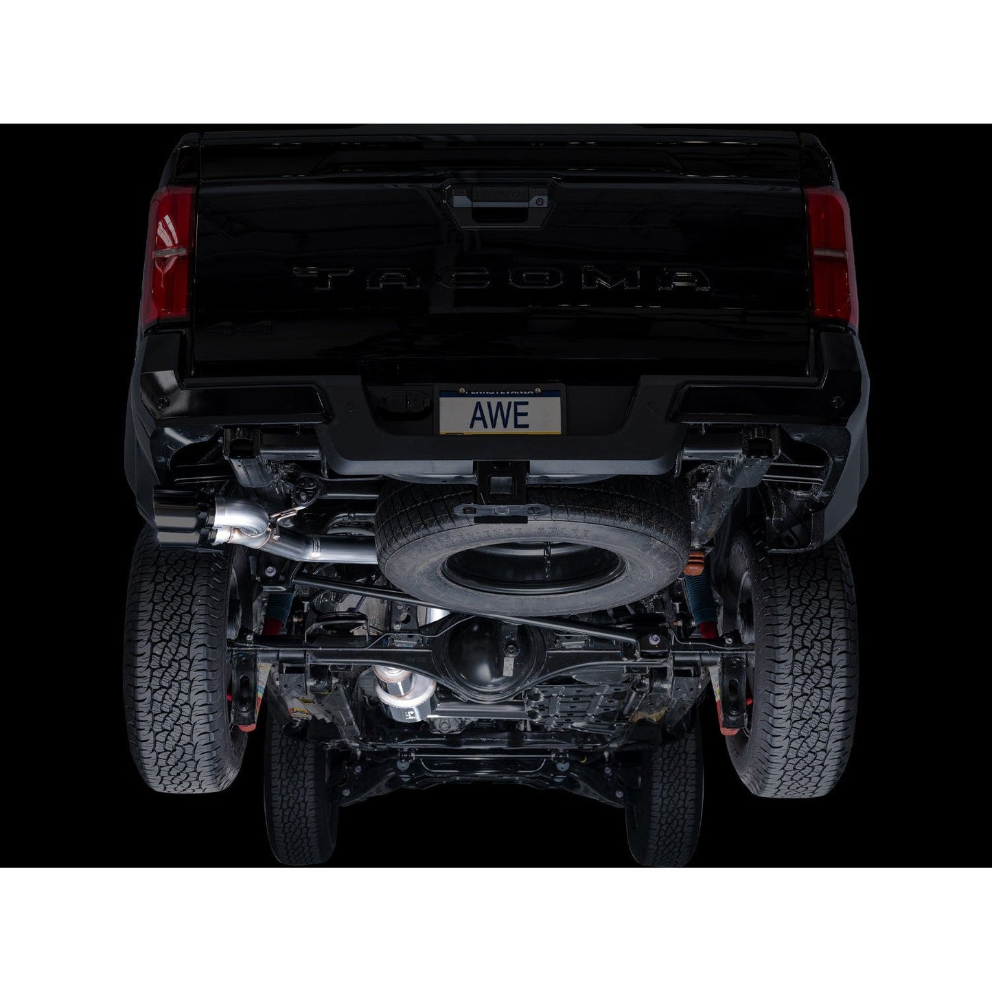 AWE Tuning 0FG Exhaust w/Dual Diamond Black Tips for 2024+ 4th Gen Toyota Tacoma