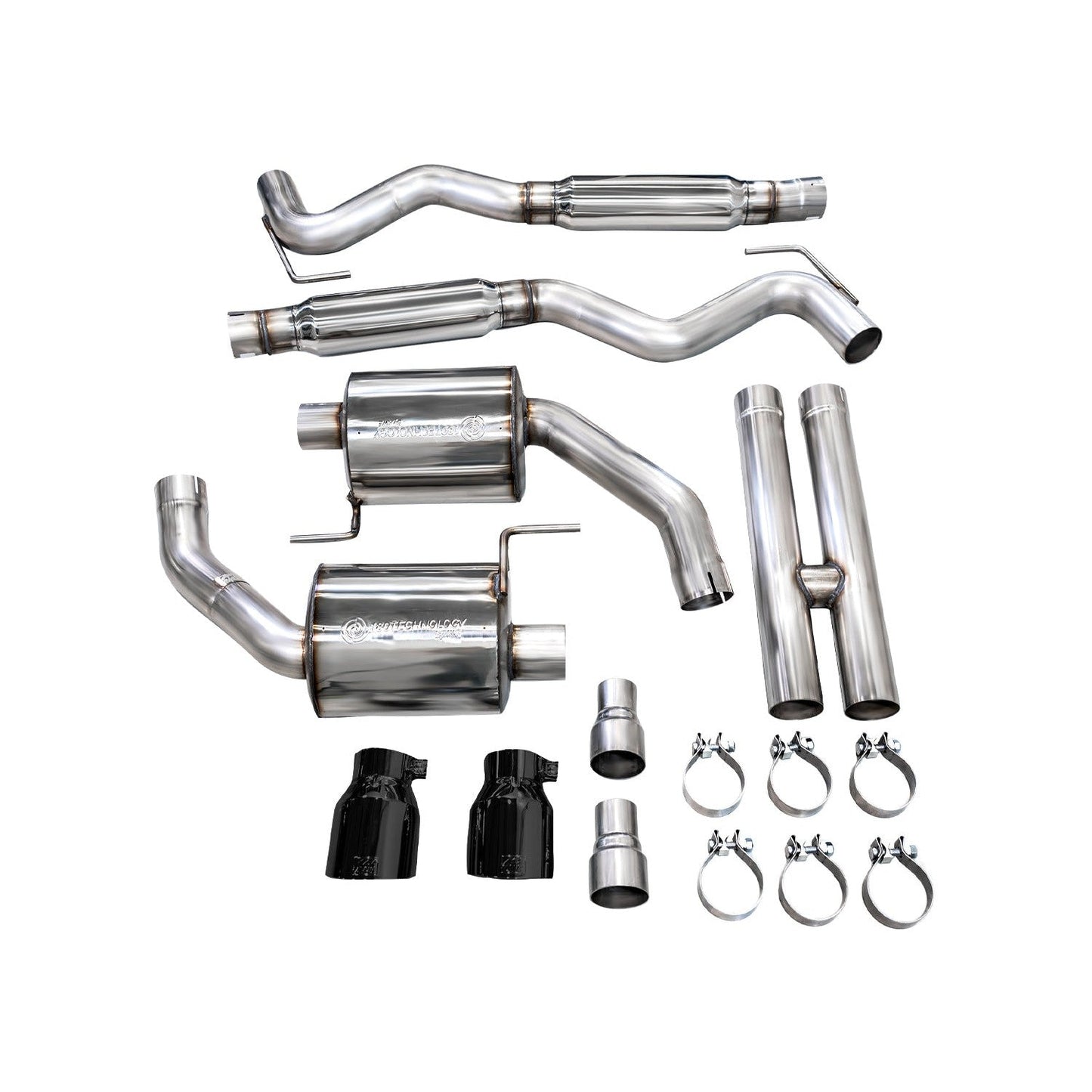 AWE Tuning Catback Exhaust w/ Dual Diamond Black Tips - 2024 Ford Mustang GT Fastback S650 RWD