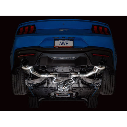 AWE Tuning Catback Exhaust w/ Dual Diamond Black Tips - 2024 Ford Mustang GT Fastback S650 RWD