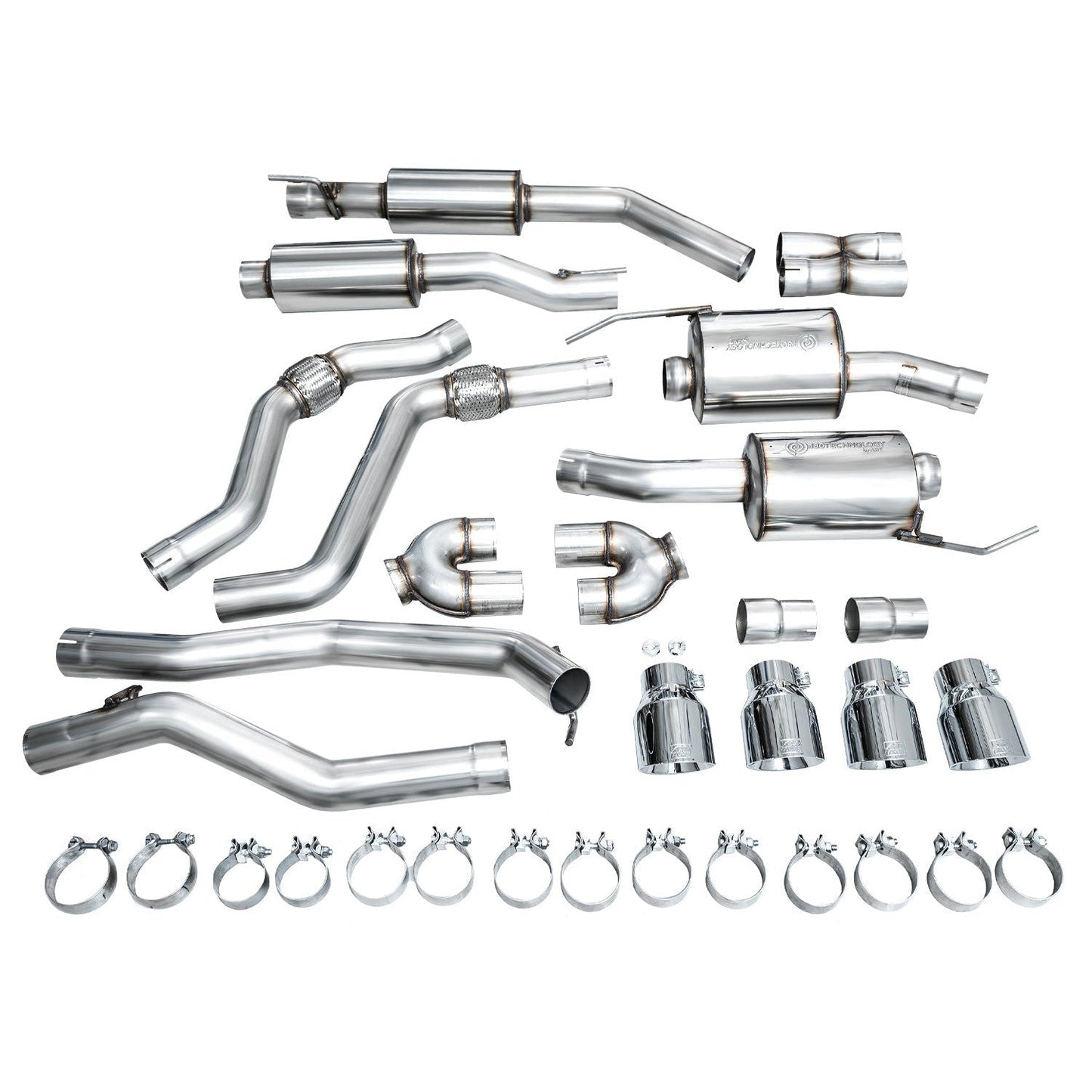 AWE Tuning Touring Edition Exhaust w/ Chrome Silver Tips - 2020+ Ford Explorer ST
