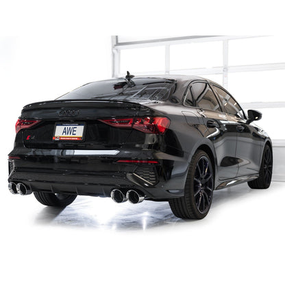 AWE Tuning Track Edition Exhaust w/Chrome Silver Tips for 2022-2024 Audi 8Y S3