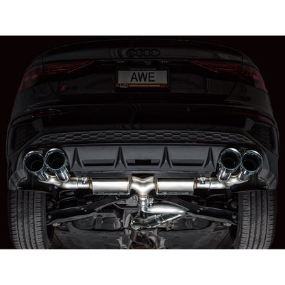 AWE Tuning Touring Edition Exhaust w/Chrome Silver Tips for 2022-2024 Audi 8Y S3